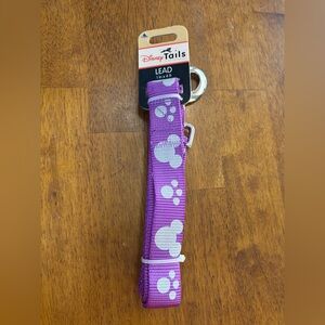Disney Parks Tails Mickey Mouse Purple Dog Lead Leash 4 Ft NWT For Dog 20-90 Lbs